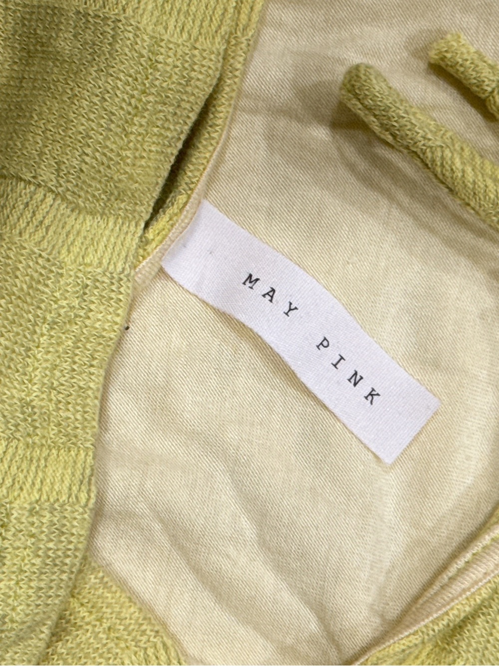Yellow Scoop-Neck Ribbed Mini Dress - Picture 5 of 5